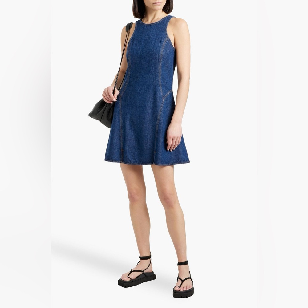 NWOT RE/DONE Redone Denim Lyocell Mini Dress Size Medium